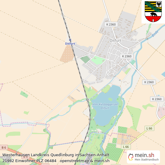 Westerhausen Landkreis Quedlinburg Lageplan © Openstreetmap Contributors Westerhausen Lageplan