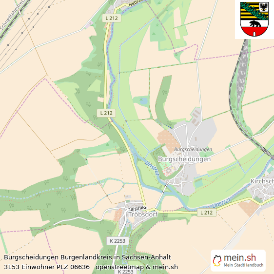 Burgscheidungen  Lageplan