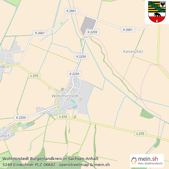 Wohlmirstedt Burgenlandkreis Lageplan © Openstreetmap Contributors Wohlmirstedt Lageplan