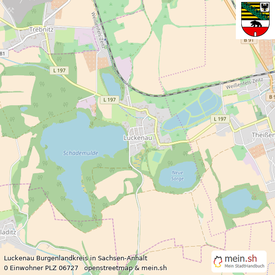Luckenau Burgenlandkreis Lageplan © Openstreetmap Contributors Luckenau Lageplan