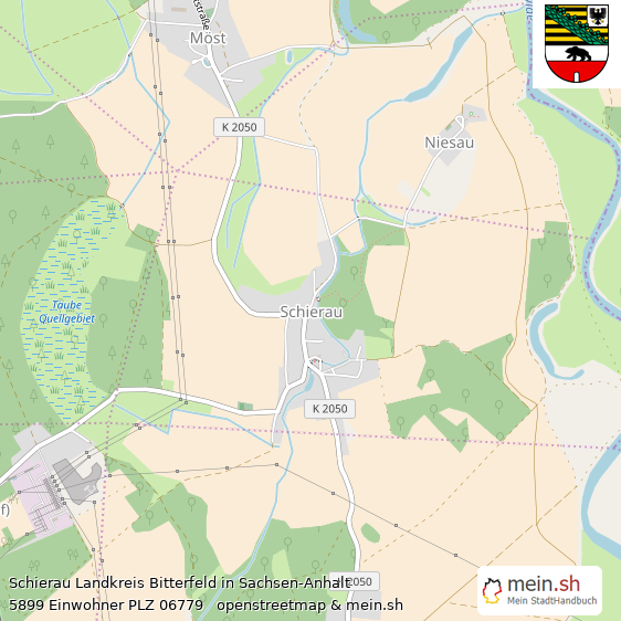Schierau Landkreis Bitterfeld Lageplan © Openstreetmap Contributors Schierau  Lageplan