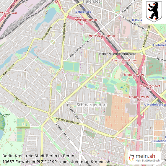 Berlin Kreisfreie Stadt Berlin Lageplan © Openstreetmap Contributors Berlin Metropole Lageplan