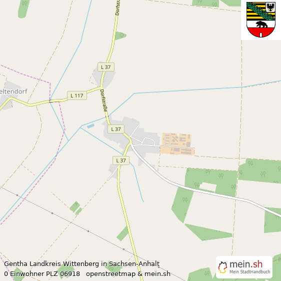 Gentha Landkreis Wittenberg Lageplan © Openstreetmap Contributors Gentha Lageplan