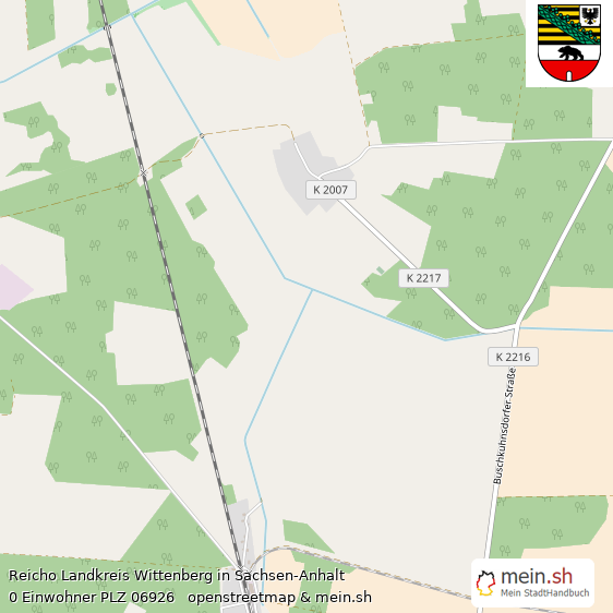 Reicho Landkreis Wittenberg Lageplan © Openstreetmap Contributors Reicho Lageplan