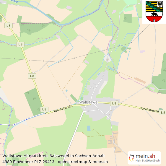 Wallstawe Altmarkkreis Salzwedel Lageplan © Openstreetmap Contributors Wallstawe Dorf Lageplan