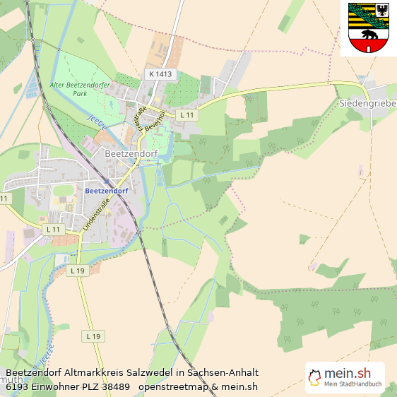 Beetzendorf Landstadt Lageplan