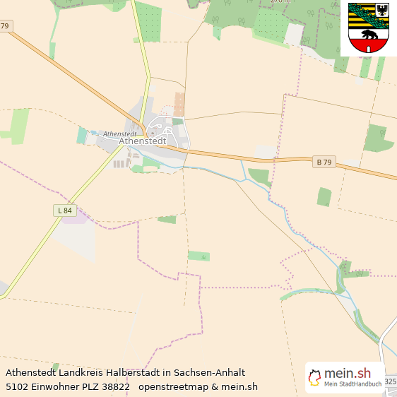 Athenstedt Landkreis Halberstadt Lageplan © Openstreetmap Contributors Athenstedt Lageplan