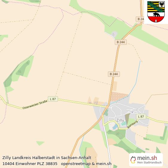 Zilly  Lageplan