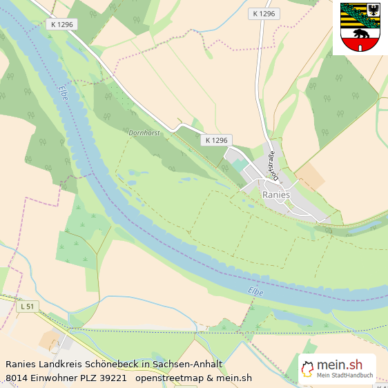 Ranies Landkreis Schönebeck Lageplan © Openstreetmap Contributors Ranies Lageplan