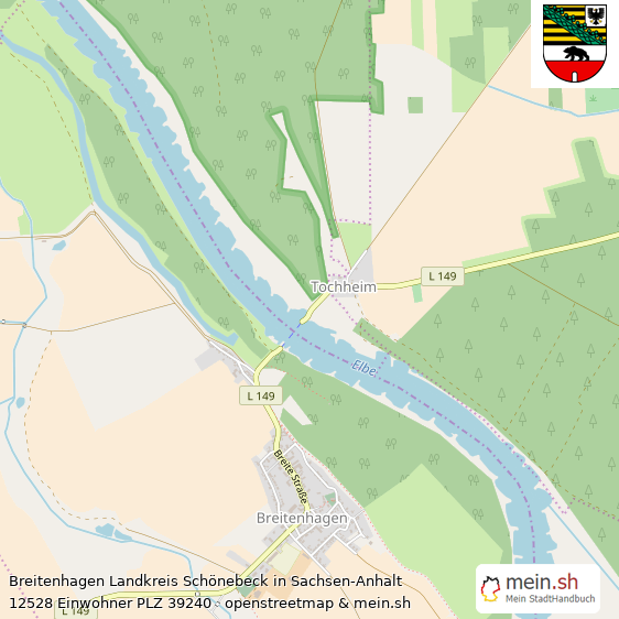 Breitenhagen  Lageplan