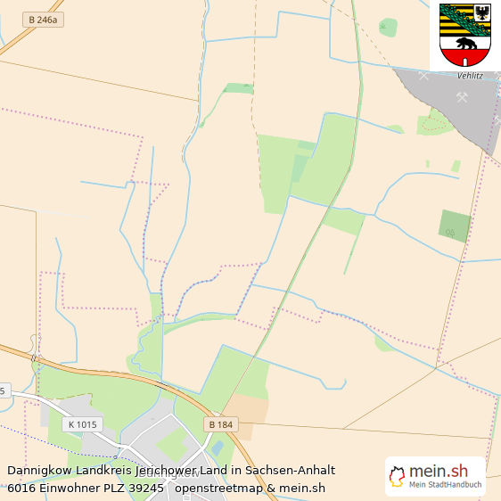Dannigkow Landkreis Jerichower Land Lageplan © Openstreetmap Contributors Dannigkow Lageplan
