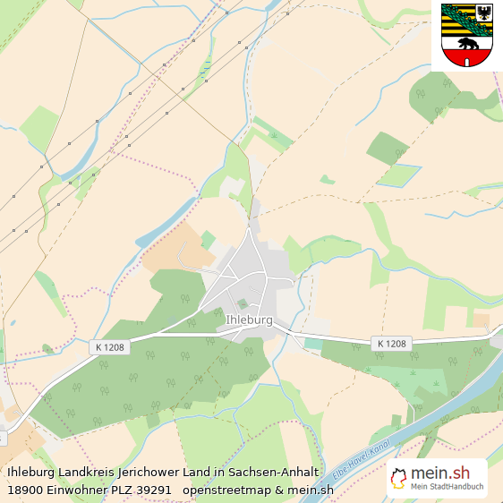 Ihleburg Landkreis Jerichower Land Lageplan © Openstreetmap Contributors Ihleburg Lageplan