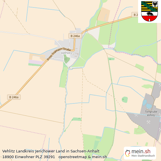 Vehlitz Landkreis Jerichower Land Lageplan © Openstreetmap Contributors Vehlitz Lageplan