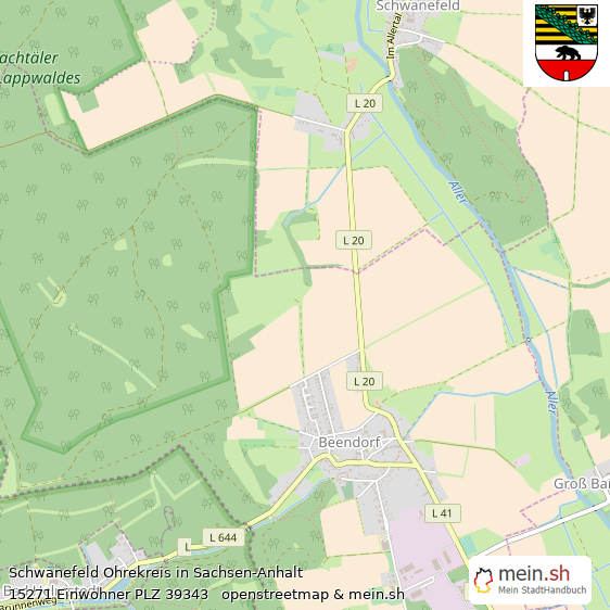 Schwanefeld  Lageplan
