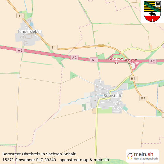 Bornstedt Dorf Lageplan