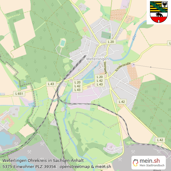 Weferlingen Ohrekreis Lageplan © Openstreetmap Contributors Weferlingen Lageplan