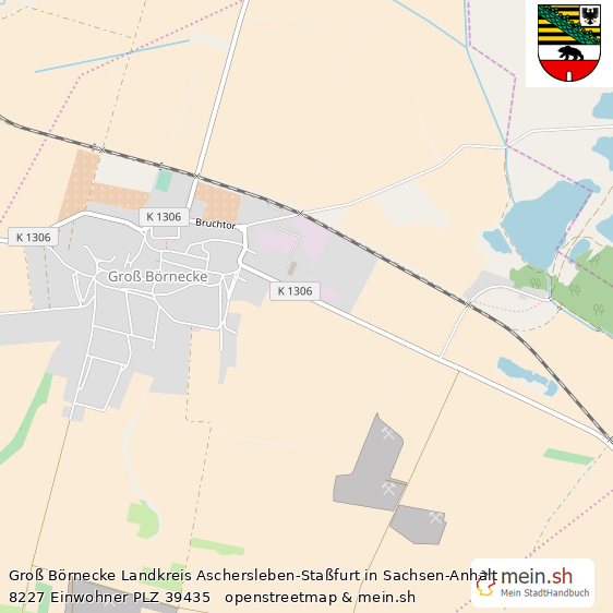 Gro? B?rnecke  Lageplan