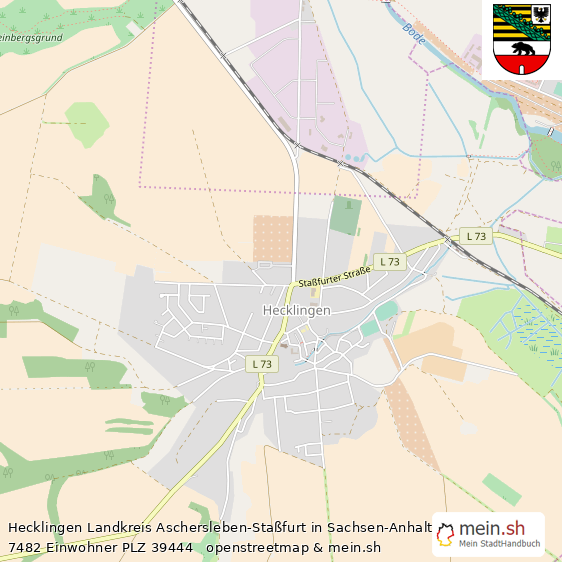 Hecklingen Gro?e Landstadt Lageplan