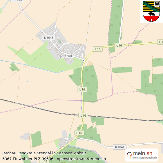 Jarchau Landkreis Stendal Lageplan © Openstreetmap Contributors Jarchau Lageplan