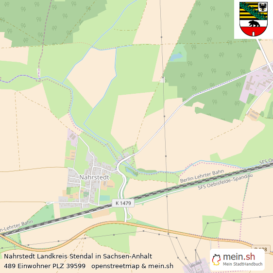 Nahrstedt Landkreis Stendal Lageplan © Openstreetmap Contributors Nahrstedt Lageplan