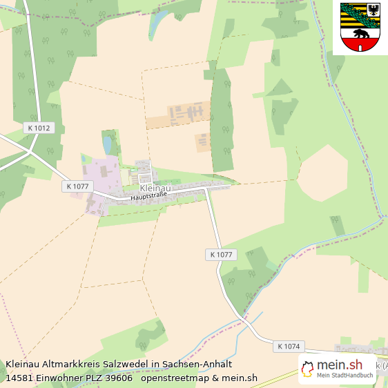 Kleinau  Lageplan