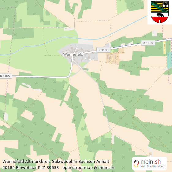 Wannefeld  Lageplan