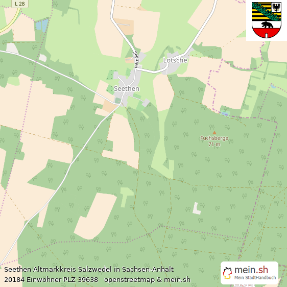 Seethen Altmarkkreis Salzwedel Lageplan © Openstreetmap Contributors Seethen Lageplan