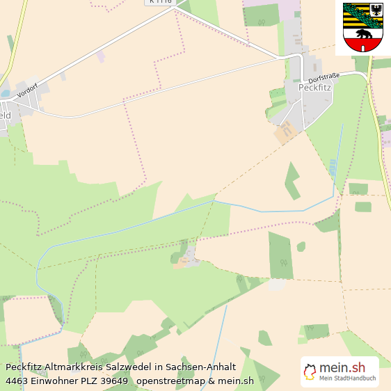 Peckfitz  Lageplan