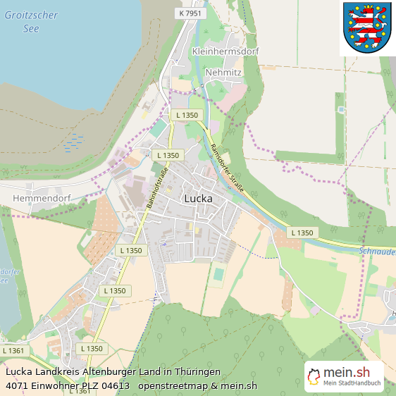 Lucka Landstadt Lageplan
