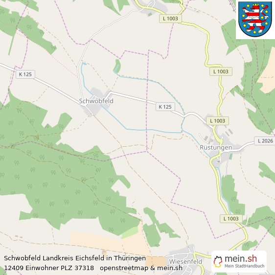 Schwobfeld Kleines Dorf Lageplan