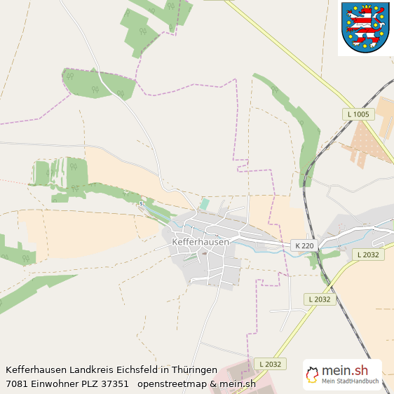Kefferhausen Dorf Lageplan