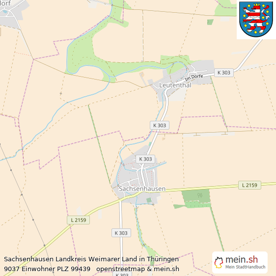 Sachsenhausen Kleines Dorf Lageplan