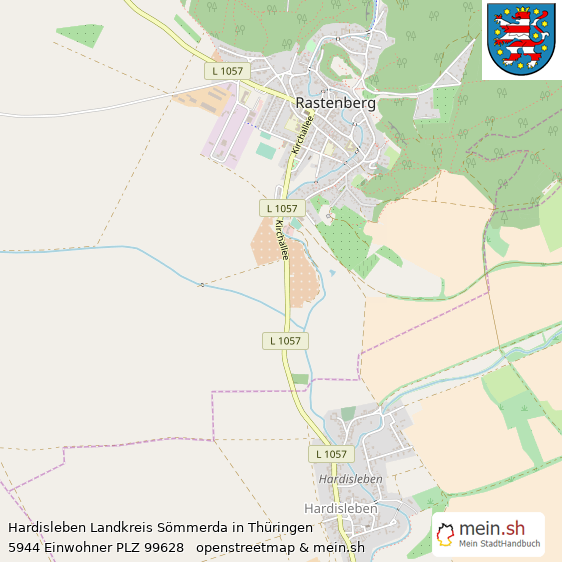 Hardisleben Dorf Lageplan