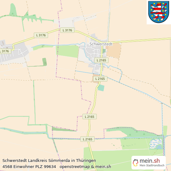 Schwerstedt Dorf Lageplan