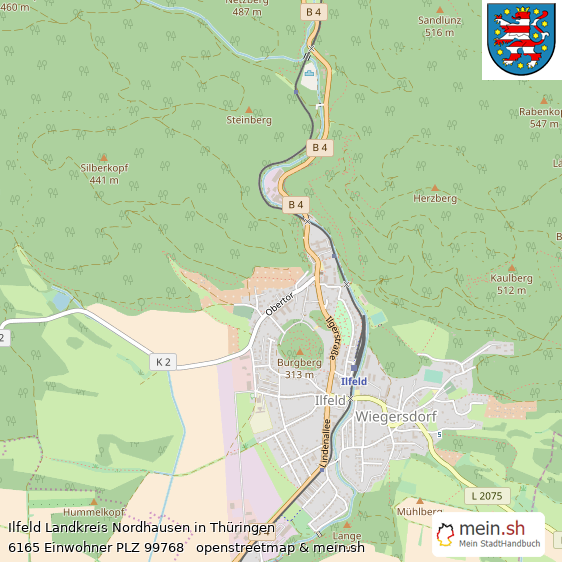 Ilfeld  Lageplan