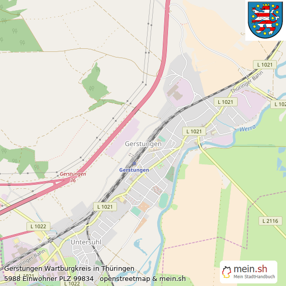 Gerstungen Groe Landstadt Lageplan