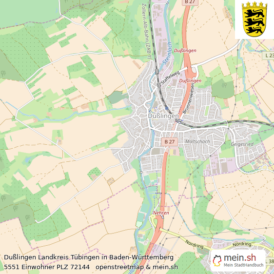 Dulingen Groe Landstadt Lageplan