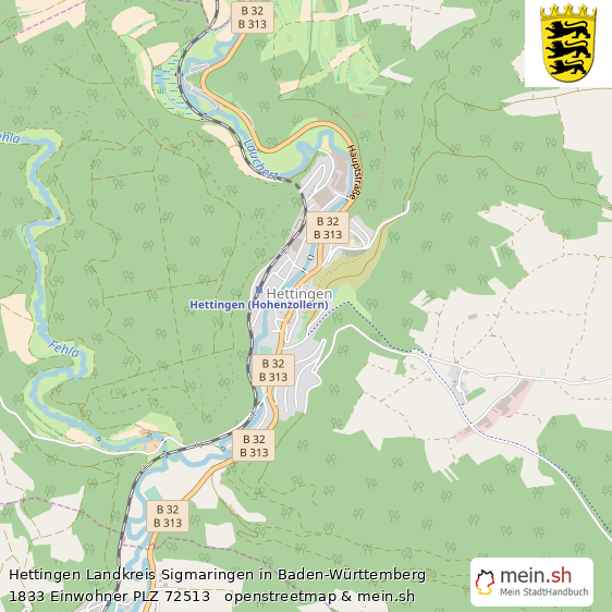 Hettingen Landkreis Sigmaringen Lageplan © Openstreetmap Contributors Hettingen Gro?es Dorf Lageplan