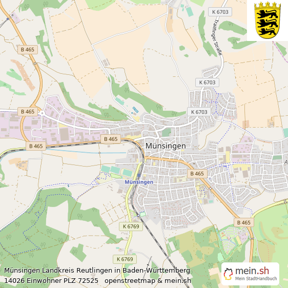 Münsingen Landkreis Reutlingen Lageplan © Openstreetmap Contributors Münsingen Kleinstadt Lageplan