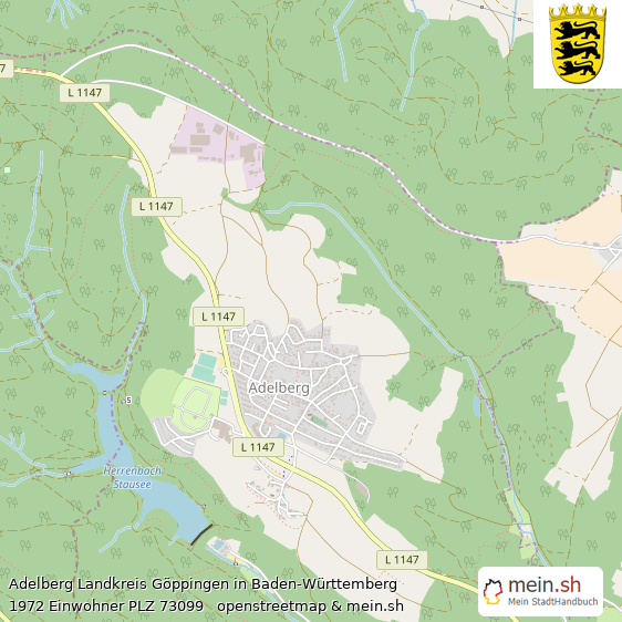 Adelberg Groes Dorf Lageplan