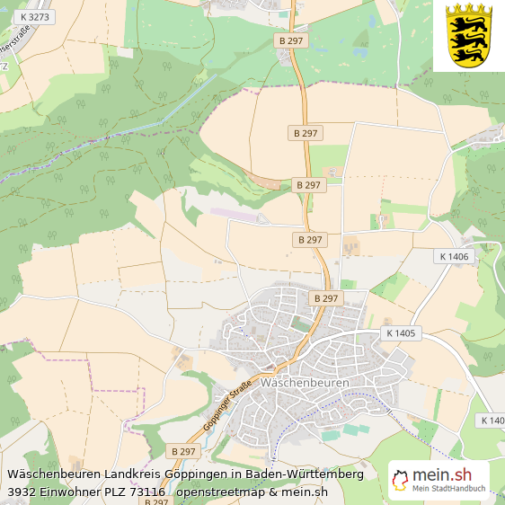 Wschenbeuren Landstadt Lageplan