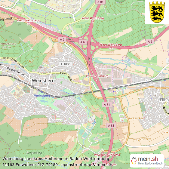 ᐅ Weinsberg 74189 › Heilbronn › Baden-Württemberg 2023