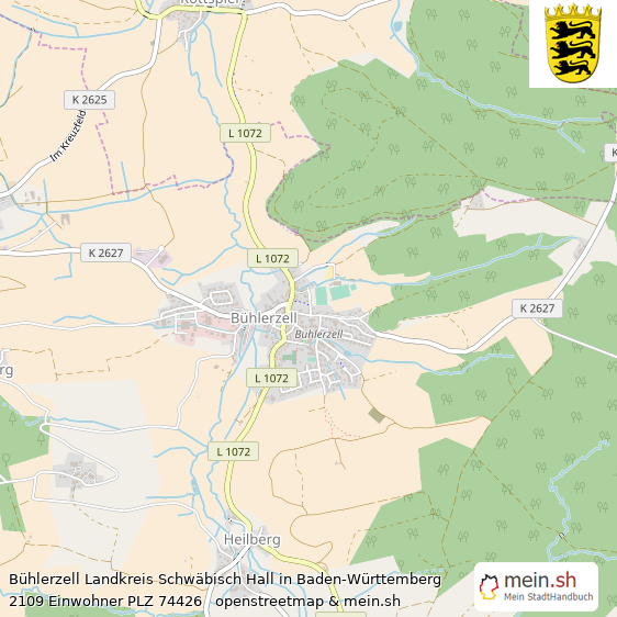 Bhlerzell Landstadt Lageplan