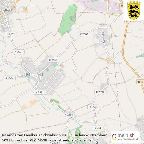 Rosengarten Landkreis Schwäbisch Hall Lageplan © Openstreetmap Contributors Rosengarten Kleinstadt Lageplan
