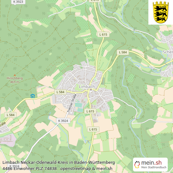 Limbach Kleines Dorf Lageplan