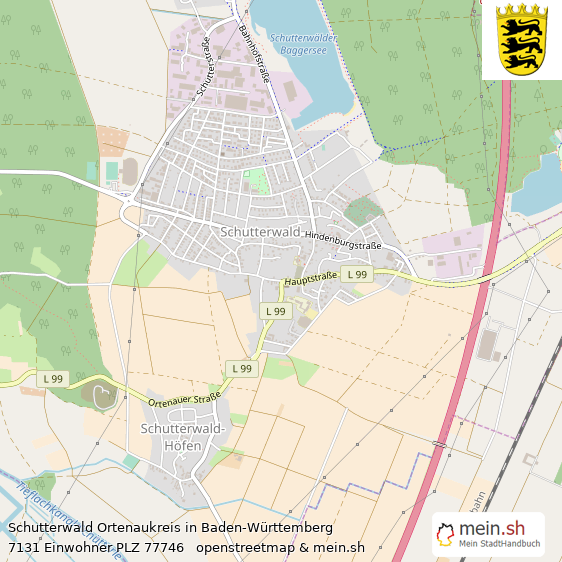 Schutterwald Groe Landstadt Lageplan