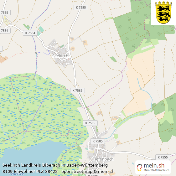 Seekirch Kleines Dorf Lageplan