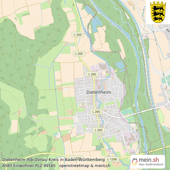 Dietenheim Groe Landstadt Lageplan