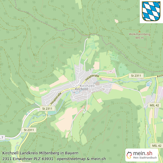 Kirchzell Landstadt Lageplan