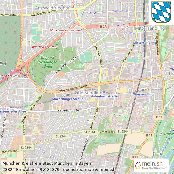 München Kreisfreie Stadt München Lageplan © Openstreetmap Contributors München Metropole Lageplan